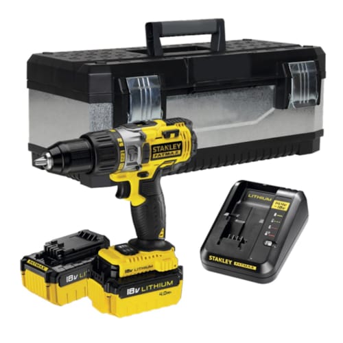 Perceuse à percussion sans fil Lithium Ion 18V + Boîte à Outils