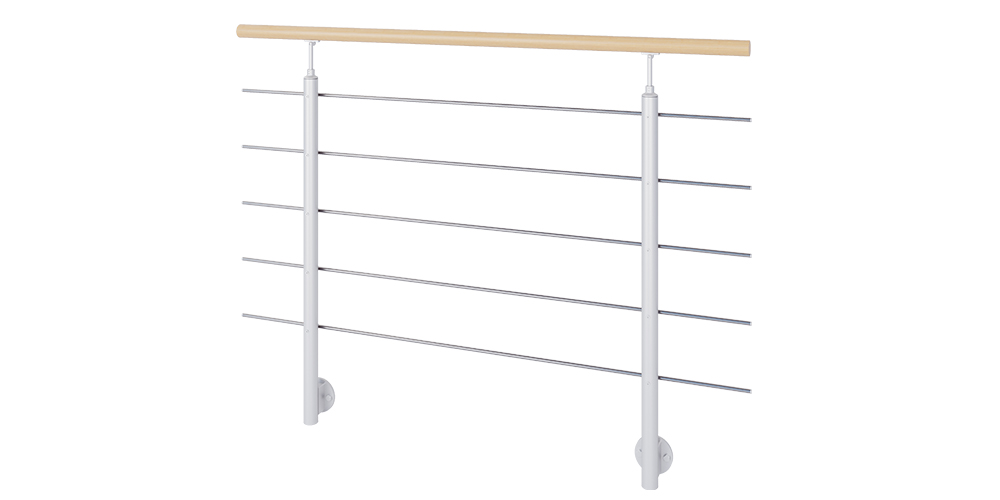 Kit Interio Fixation latérale - Acier Ral 9006 - 150 cm