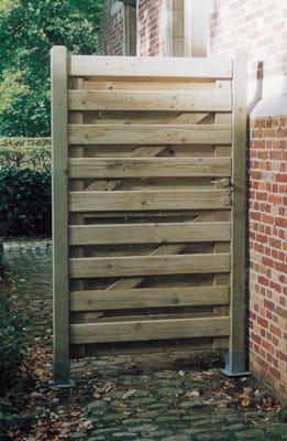 Porte de jardin en bois Luxor 1m80 x 1m