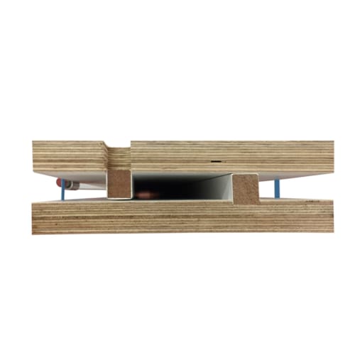 Kit huisseries Fast Door 2115 mm multi. WBP prép. 220 mm gauche + listel massif prépeint 1
