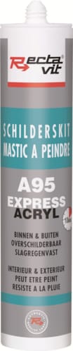 A95 pro - Mastic professionnel Blanc - 310 ml