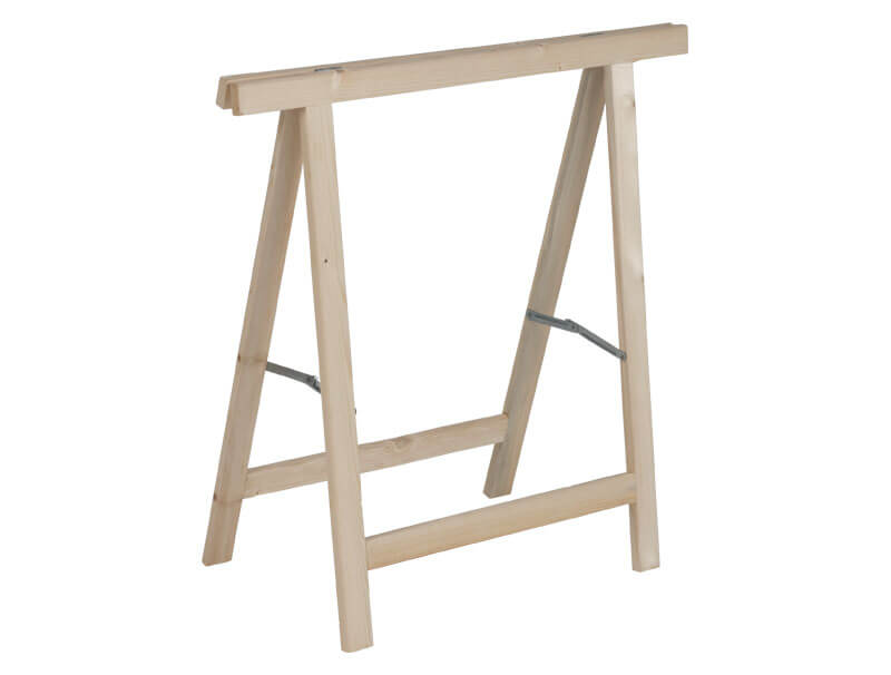 Tréteau sapin (section 42x18 mm) 750x750 mm - Max 80 kg