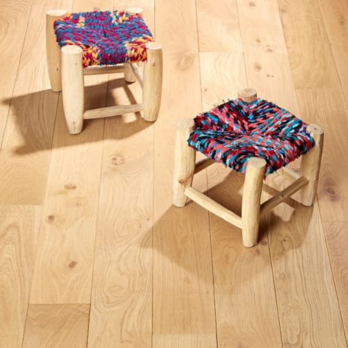 SRC parquet massif chêne français Bourgogne Brabant - Aspect bois brut - 14 x 150 mm