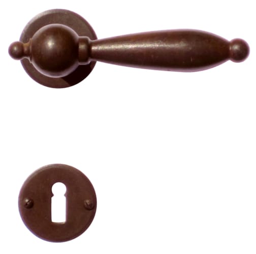 Poignée de porte Natalie Rouille ronde - R+E