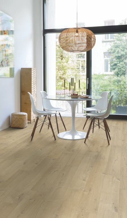 Parquet stratifié Quick-Step Impressive - Chêne tendre moyen 1856 - 8 x 190 x 1380 mm