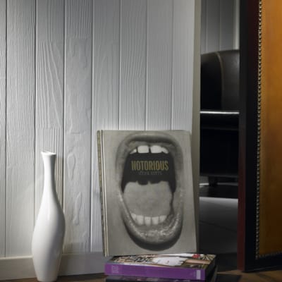 Lambris Nologo Klauss - Brossé blanc 10 x 90 mm x 2m50