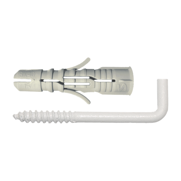 Cheville SMART nylon + gond à vis epoxy blanc - 8 x 40 (4 pces)