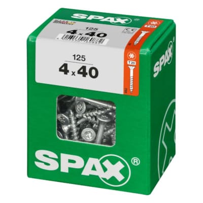 SPAX vis T-STAR+ WIROX - 4x40 L (boite 125 pces)