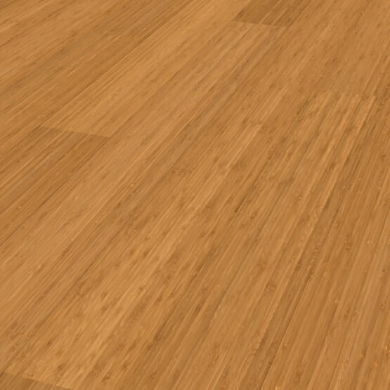 Parquet massif bambou Vertical Budget - Caramel verni - 12 x 96 x 960 mm