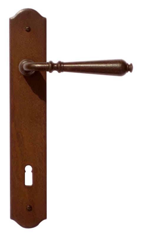 Poignée de porte Elégeance Rouille plaque