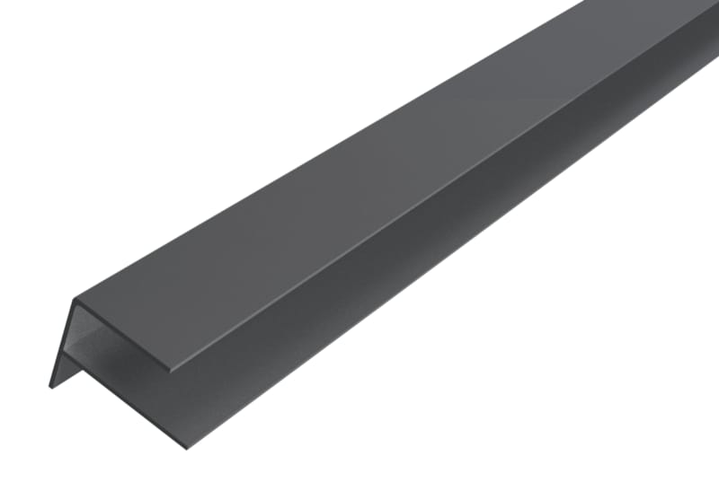 WEO Essential Profil-F Alu Dark Grey 35x45mm L300 cm - RAL7022