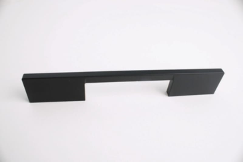Poignée raide/symétrique - Noir mat - 8x128x200mm