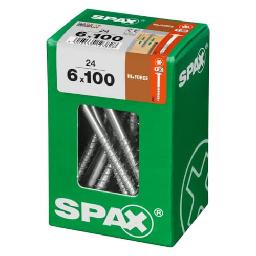 SPAX vis HI.FORCE WIROX - 6x100 L (bte 24 pces)
