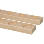 CanDo roomdivider profils sol et plafond 45° pour cloison - Chêne nature - 1000 mm