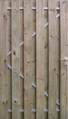 Porte de jardin en bois Mistral + quincaillerie 1m80 x 1m