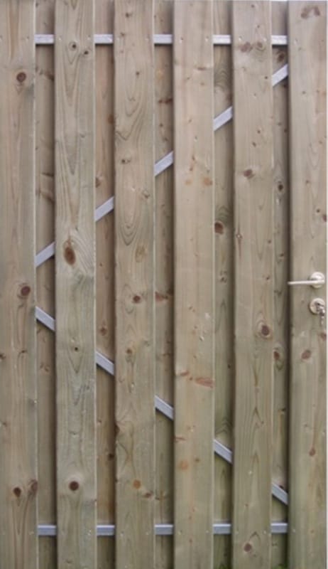 Porte de jardin en bois Mistral + quincaillerie 1m80 x 1m