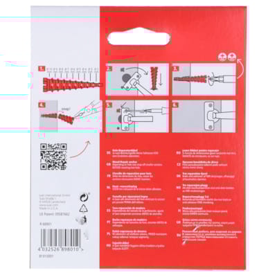 Suki cheville réparation bois - Ø 2 - 10 x 53 mm - 4 pces