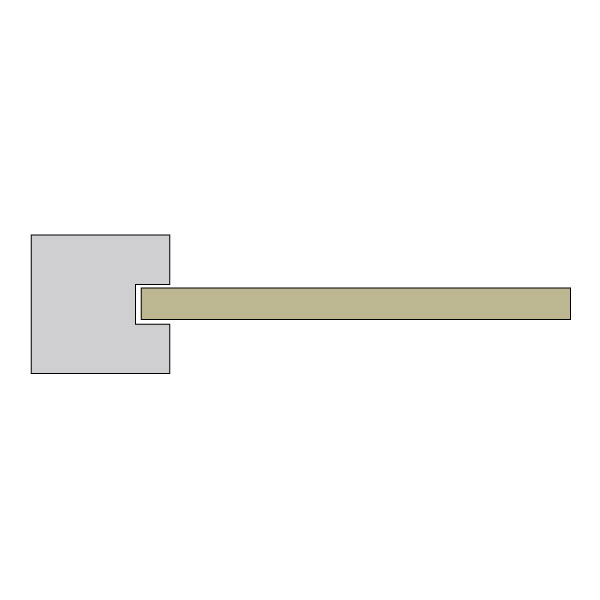 Poteau en béton 110 x 110 x 2750 mm