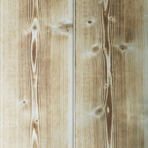 Lambris Verniland Pure - Sapin brossé - Yaki Hot - 17 x 185 x 2500 mm