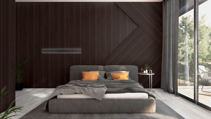 Lambris acoustique Ter Hürne SilentDesign chêne elbe 1 face - 21 x 520 x 3000 mm