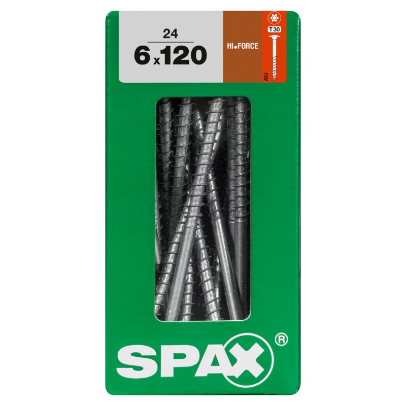 SPAX vis HI.FORCE WIROX - 6x120 L (bte 24 pces)