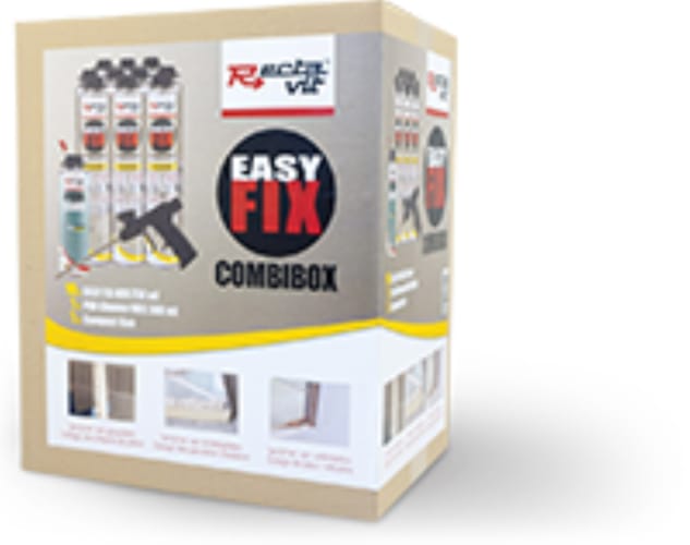 Combibox mousse de collage easyfix à visser nbs 10 cartouches pist cleaner