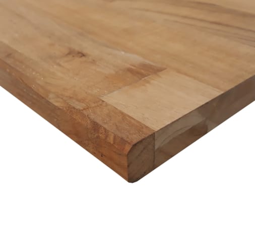 Plan de travail massif teck 3000 x 710 x 28 mm