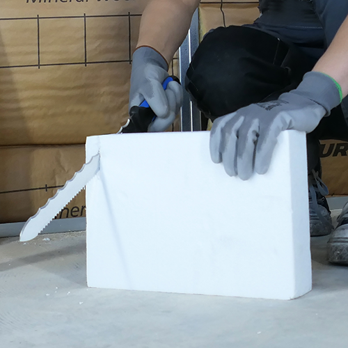 Couteau double dentures spécial matériaux isolants - Lame 280 mm