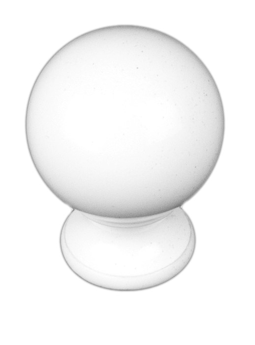 Bouton de meuble boule 725 . 18mm blanc