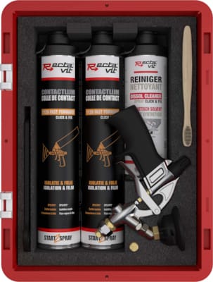 Rectavit set colle pulvérisable + pistolet - Construction - Fast Forward Click&Fix