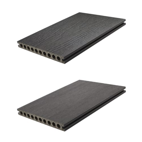 Terrasse Fiberdeck composite tubulaire 22,5 x 210 x 5000 mm - dark grey creux