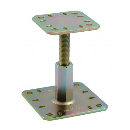 Pied de poteau reglable kit fix 100/150 avec accessoires de fixation