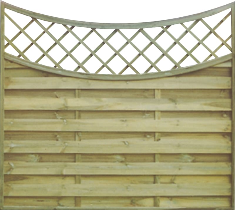 Paroi décorative treillis concave 1m80 x 1m62/1m44