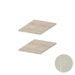 MOKI ESPACE tablettes mobiles orme argenté 400 mm - 2 pces