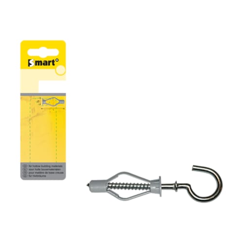 Cheville SMART corps creux nylon + crochet 8 x 40 (6 pces)