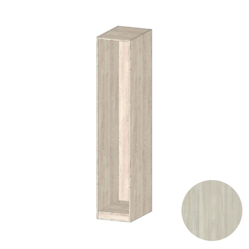 MOKI ESPACE meuble orme argenté 2200 x 400 x 570 mm