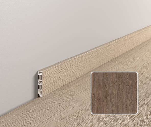 Plinthe moderne Coretec ESSENTIALS - Jasper Oak - 39601 - 13 x 58 x 2400 mm