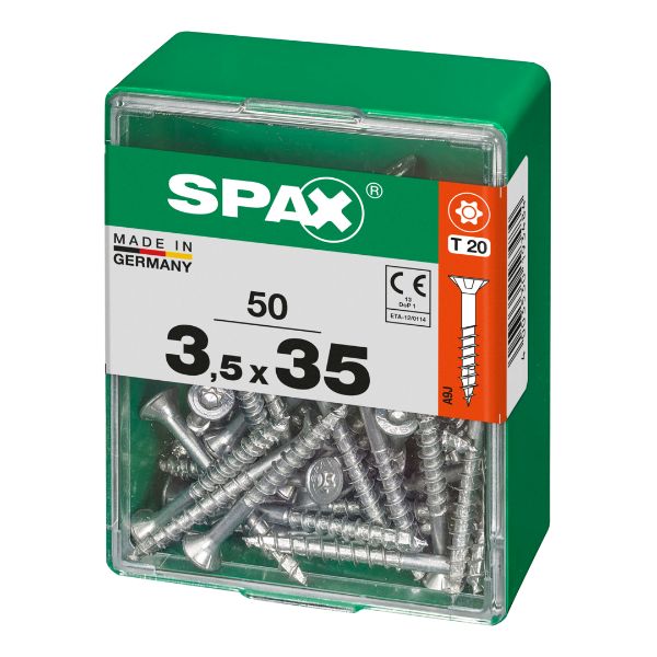 SPAX vis T-STAR+ WIROX - 3,5x35 M (boite 50 pces)