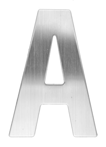 Lettre A en inox - Plate