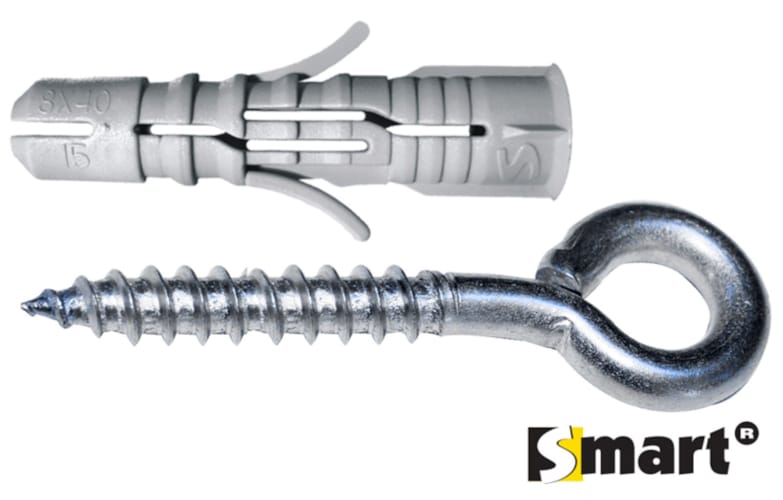 Cheville SMART + piton fermé 6 x 30 NZN (6 pces)