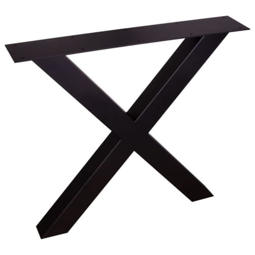 Pied de table métal noir X - 82 x 73 x 15 cm
