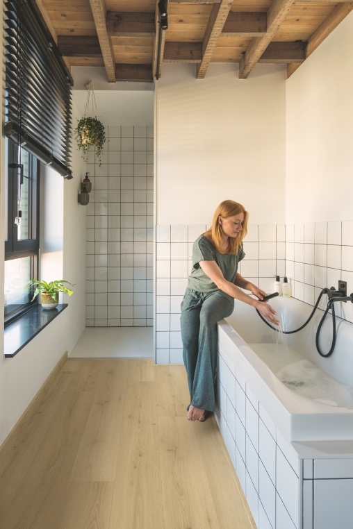 Quick-Step vinyle Alpha Vinyl Bloom 5+1 - chêne beige brossé 40319 - 6 x 209 x 1494 mm