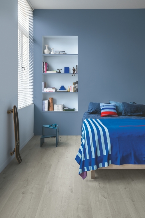 Quick-Step vinyle Alpha Vinyl Bloom 5+1 - chêne coton gris 40201 - 6 x 209 x 1494 mm