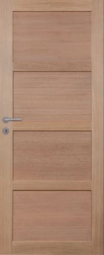 Porte pleine chêne 4 panneaux droits 87 - 2015 x 680 mm