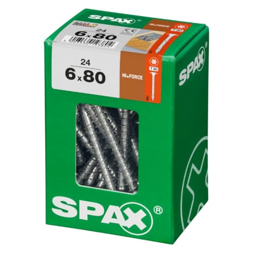 SPAX vis HI.FORCE WIROX - 6x80 L (bte 24 pces)