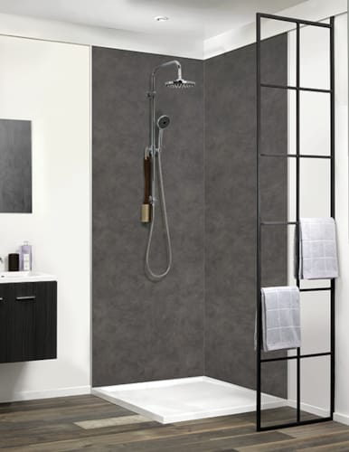 Lambris PVC Dumawall XL - Mystique gris foncé - 5 x 900 x 2600 mm