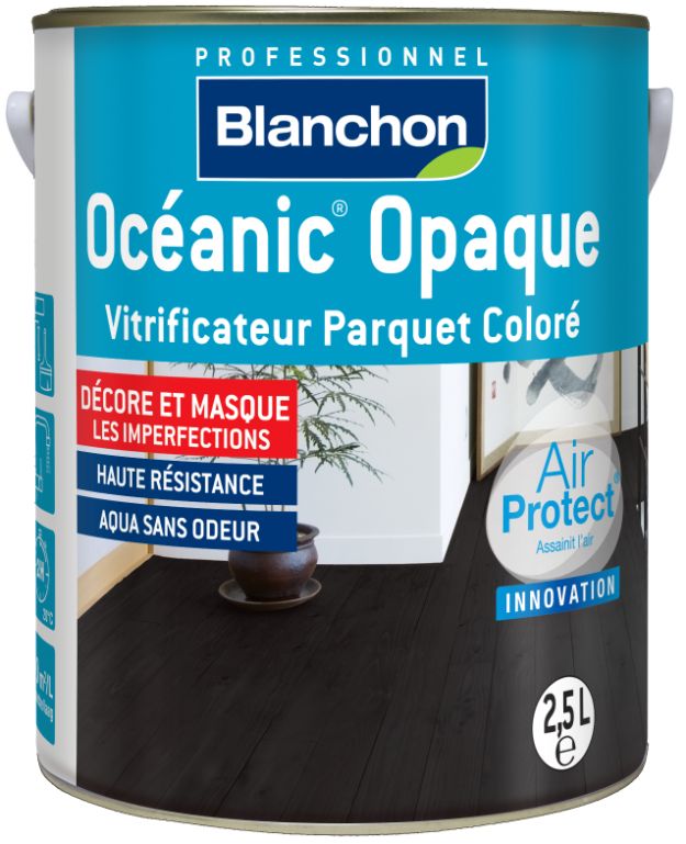 Blanchon Vitrificateur Oceanic coloré opaque - 2,5 L - Noir