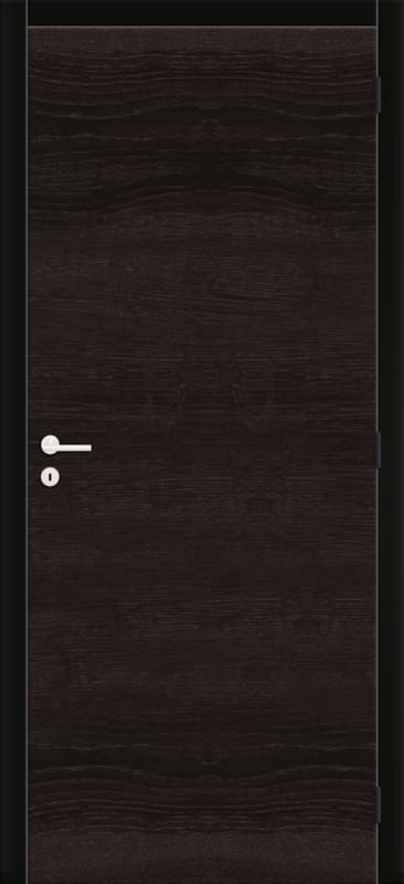Kit porte woodfeeling black oak ébrasement noir 17cm gauche/droite 83cm horizontale - tubu