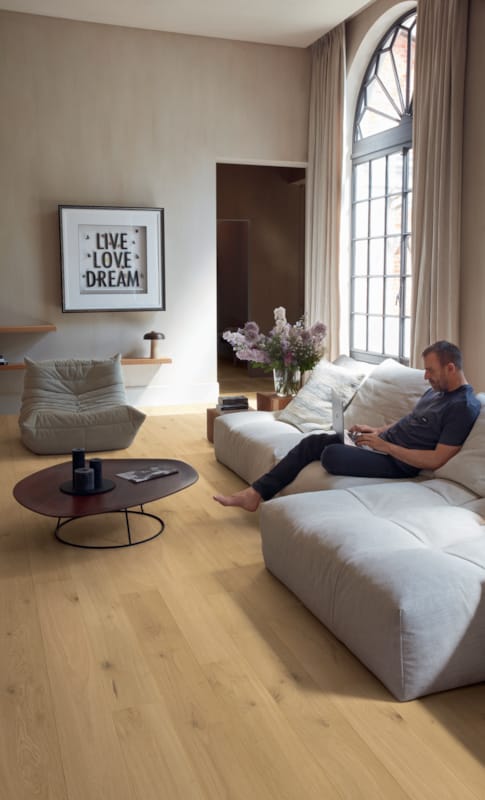 Quick-Step parquet Amato - Chêne pur extra mat 3100 - 13 x 145 x 1820 mm