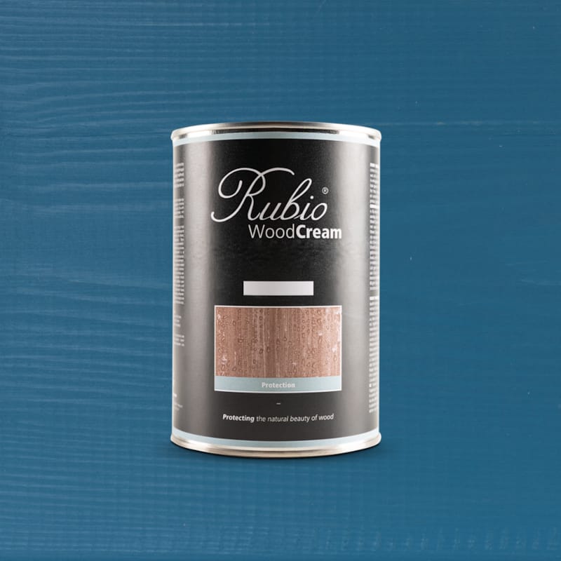 Rubio WoodCream Protection Extérieure Aurora Blue   - 1 L